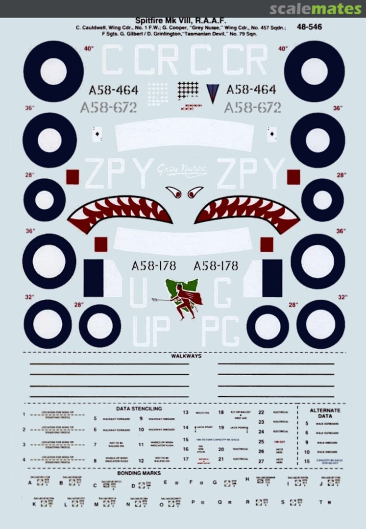 Boxart Spitfire Mk Vc & Mk VIII - R.A.A.F. 48-0546 SuperScale International