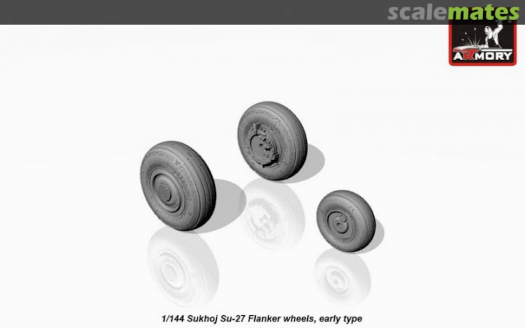 Boxart Sukhoj Su-27 Flanker wheels, early type hubs AW14005 Armory