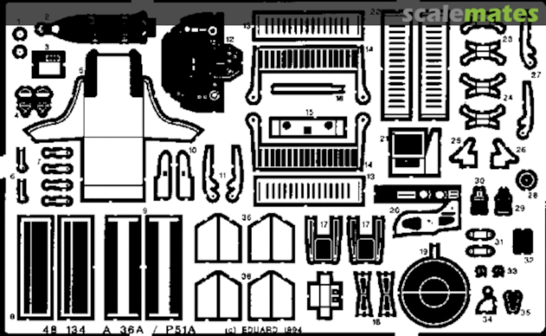 Boxart A-36A / P-51A 48134 Eduard