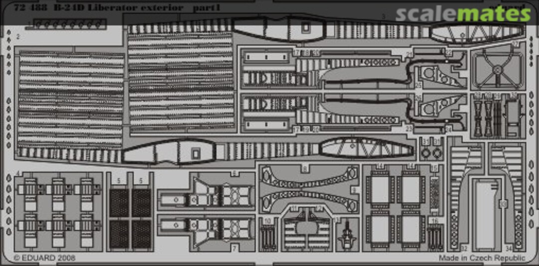 Boxart B-24D exterior 72488 Eduard