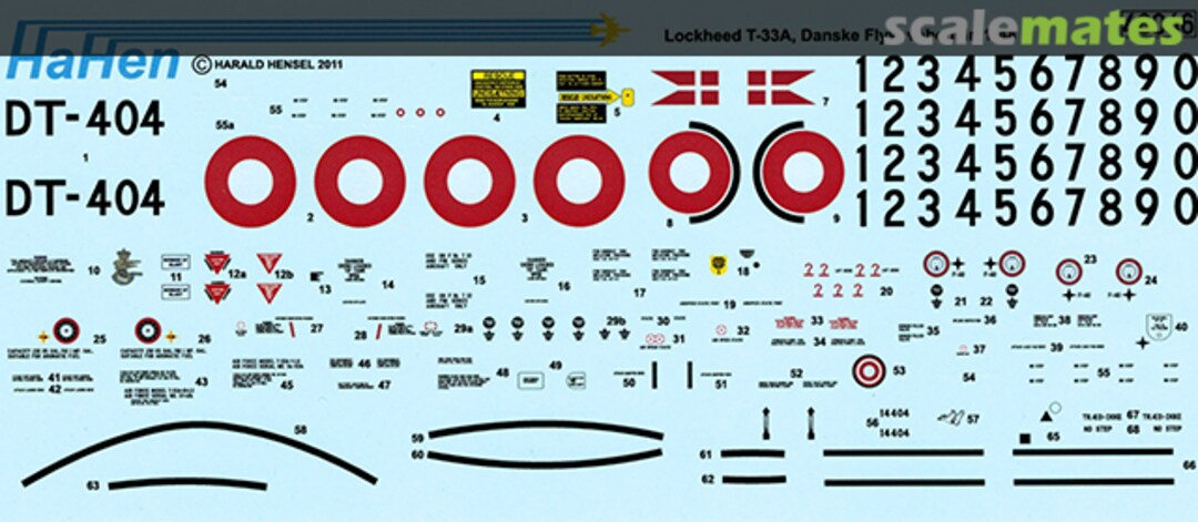 Boxart Lockheed T-33A, Danske Flyvevaben 48046 HaHen