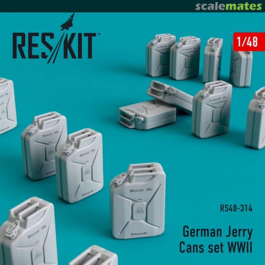 Boxart WWII German Jerry Cans set (16 pcs) RS48-0314 ResKit