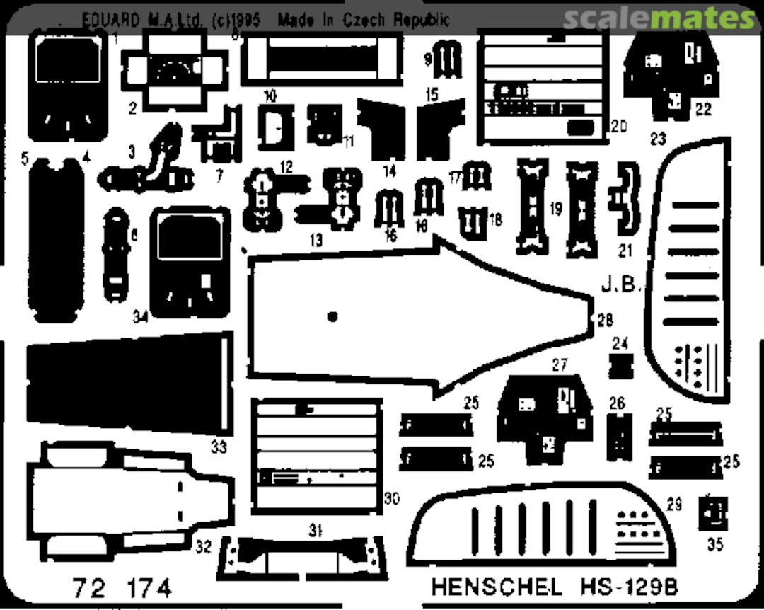 Boxart Henschel Hs 129 72174 Eduard