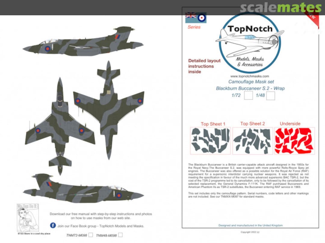 Boxart Blackburn/Hawker-Siddeley Buccaneer S.2C/D TNM48-M098 TopNotch