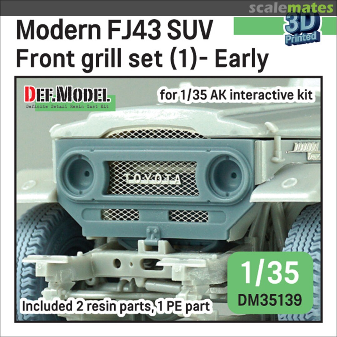 Boxart Modern FJ43 SUV front grill set (1)- Early DM35139 Def.Model