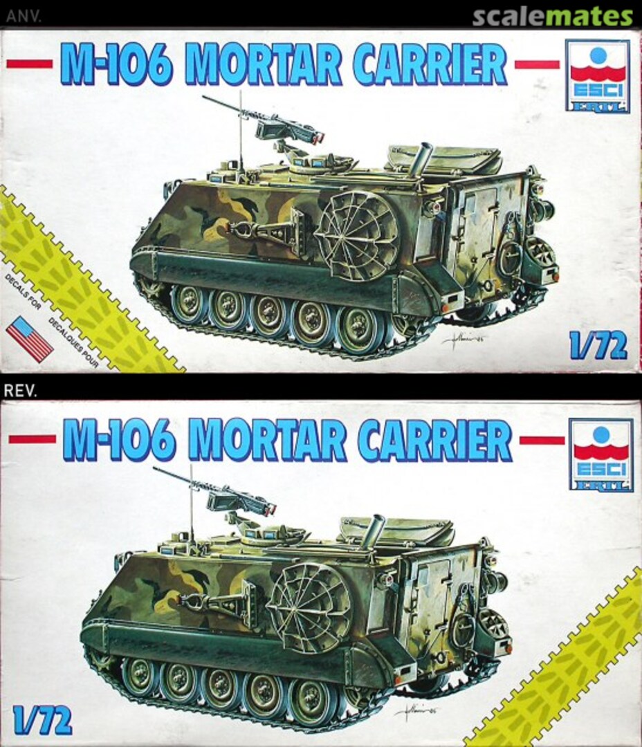 Boxart M106 Mortar Carrier 8337 ESCI/ERTL