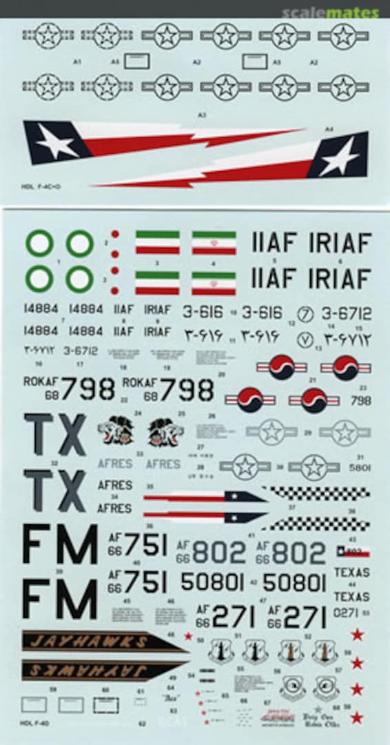 Boxart F-4D Phantom 72-055 Hi-Decal Line