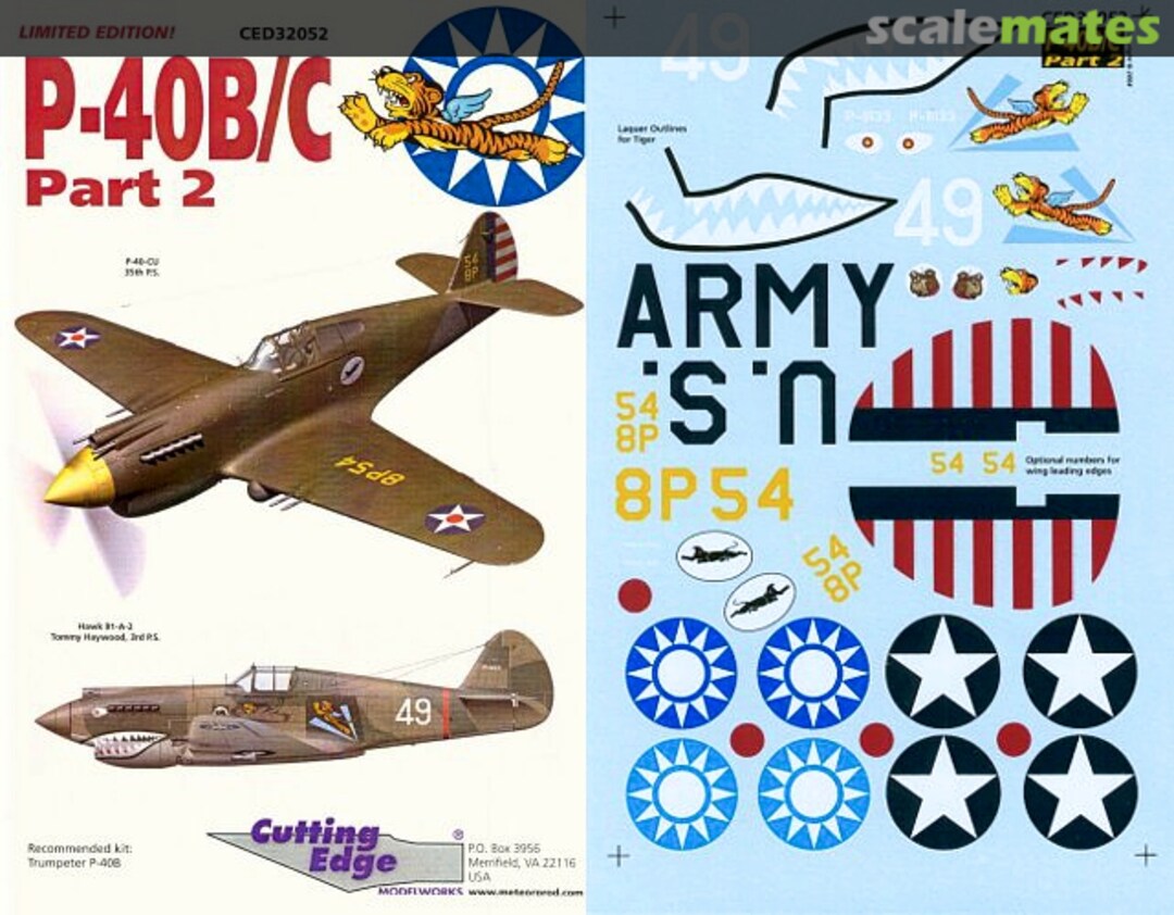 Boxart P-40B/C CED32052 Cutting Edge Modelworks