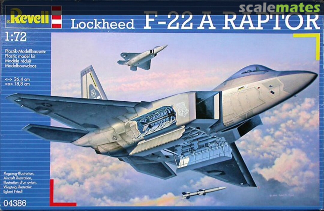 Boxart Lockheed F-22 A Raptor 04386 Revell