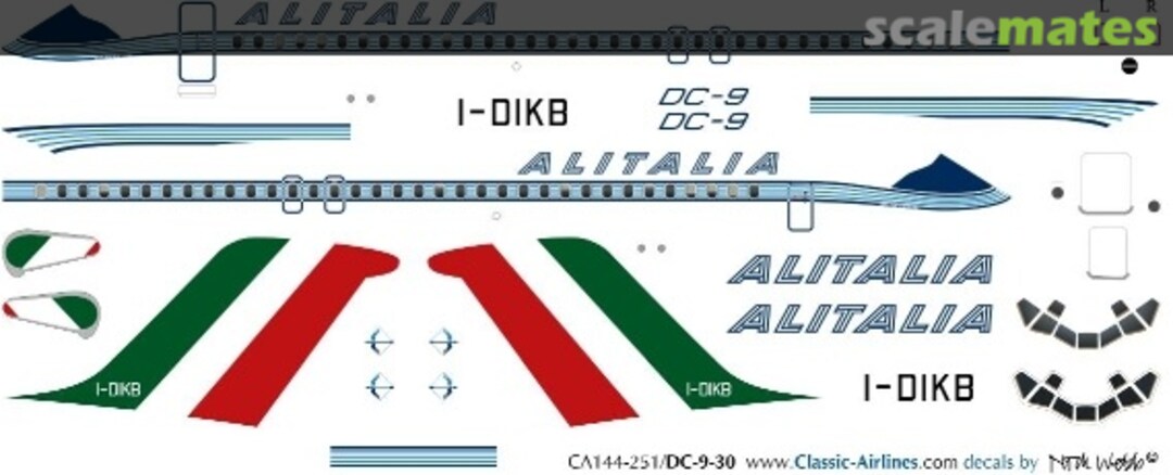 Boxart Alitalia DC-9 (delivery) CA144-251 Classic Airlines