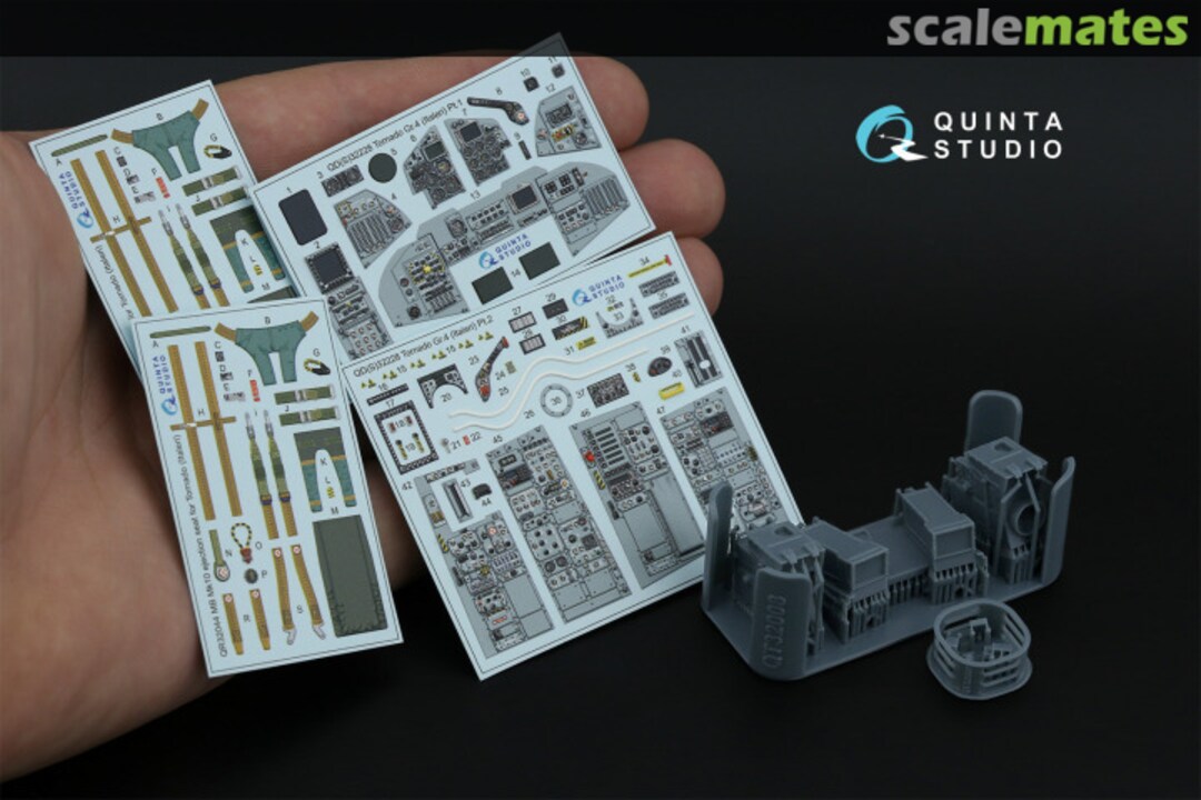 Contents Tornado Gr.4 interior 3D decals (with 3D-printed resin parts) QD+32228 Quinta Studio