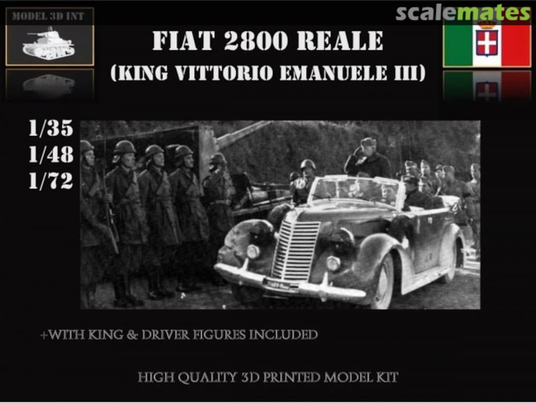 Boxart Fiat 2800 Reale (King Vittorio Emanuele III) IT35Re135 MODEL 3D INT