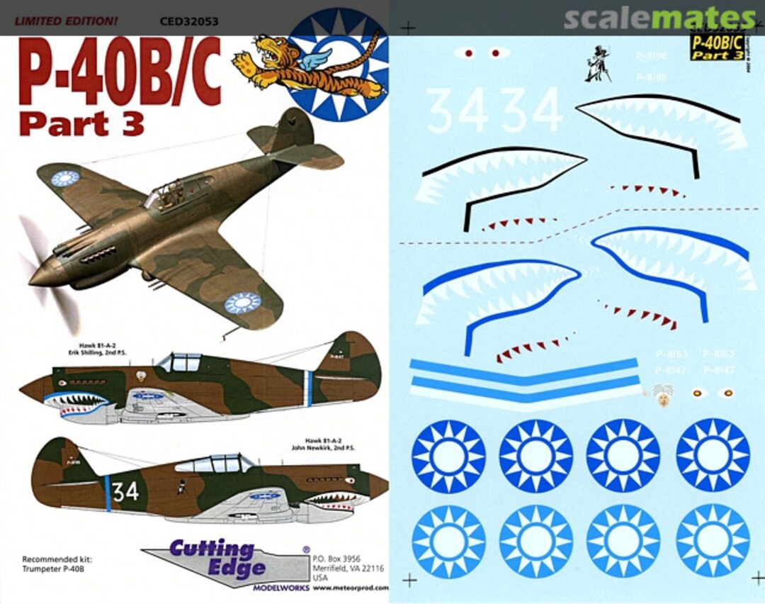 Boxart P-40B/C CED32053 Cutting Edge Modelworks