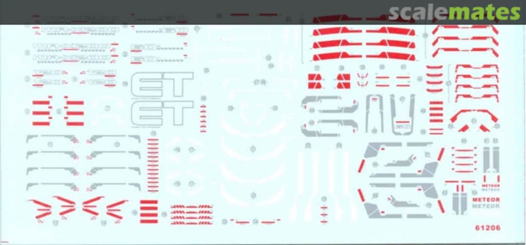 Boxart RG Decals for HG Meteor Unit 61206 Easy Decal