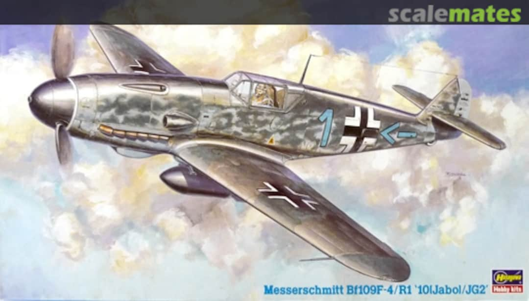 Boxart Messerschmitt Bf109F-4/R1 `10(Jabo)/JG2´ 09273 Hasegawa