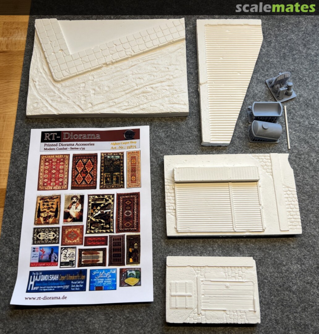 Contents Diorama-Base: 'The carpet shop' 35268K RT-Diorama