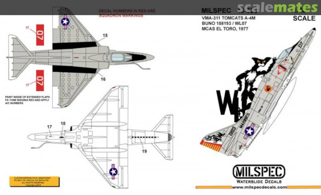 Boxart VMA-311 Tomcats A-4M 48-030 Milspec