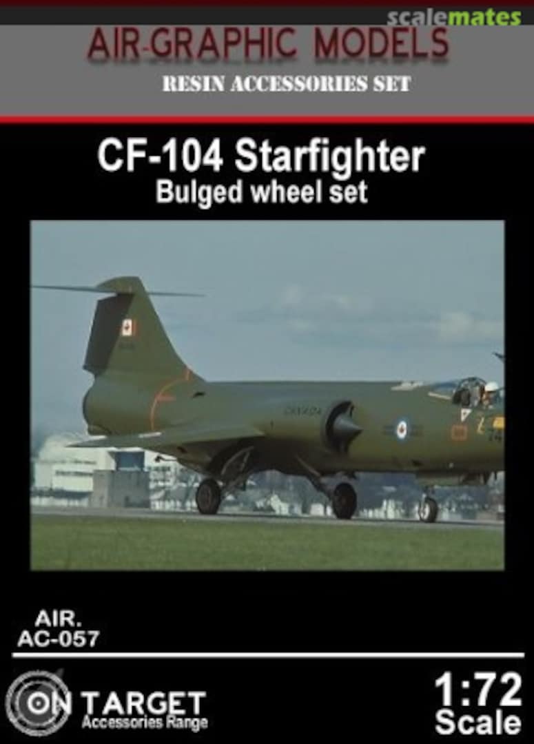 Boxart CF-104 Starfighter Bulged wheel set AIR.AC-057 Air-Graphic Models