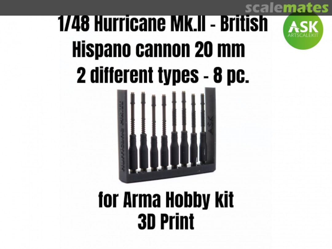 Boxart Hurricane Mk.II - British Hispano cannon 20 mm 200-A48002 ASK