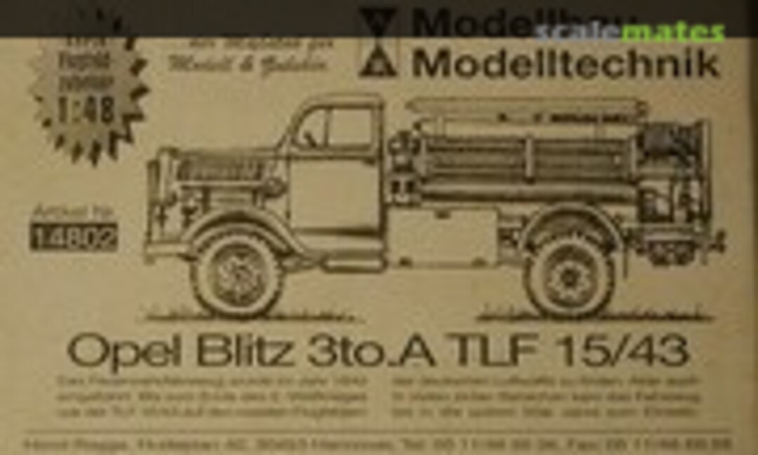 1:48 Opel Blitz 3to A (A+R Modellbau 14802)