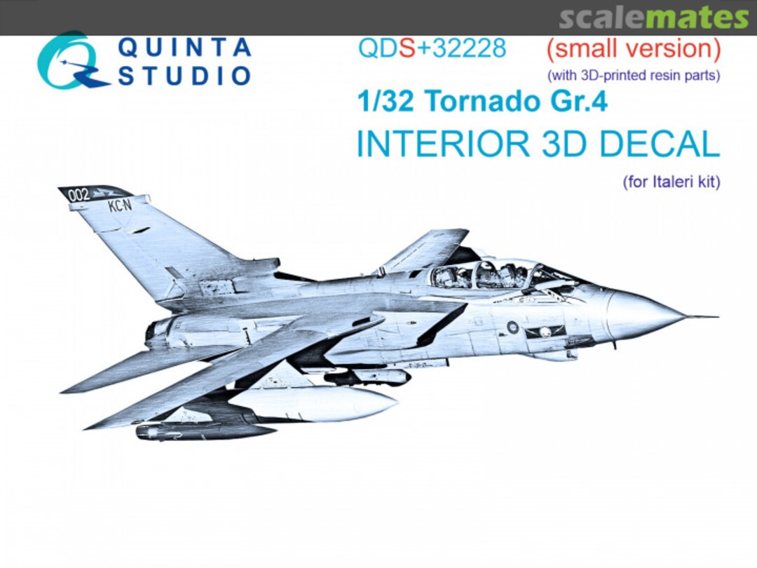 Boxart Tornado Gr.4 interior 3D decals (with 3D-printed resin parts) (small version) QDS+32228 Quinta Studio