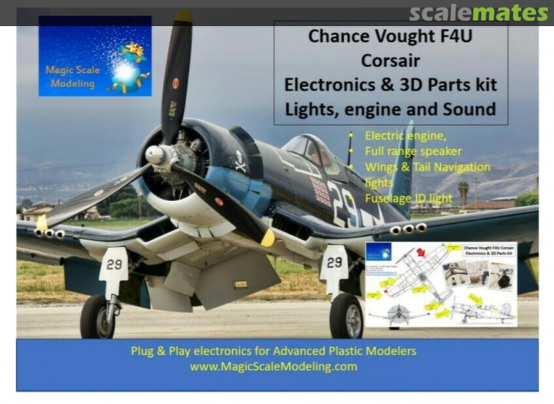 Boxart Vought F4U Corsair - Lighting, Engines and Sound  MSM-033 Magic Scale Modeling