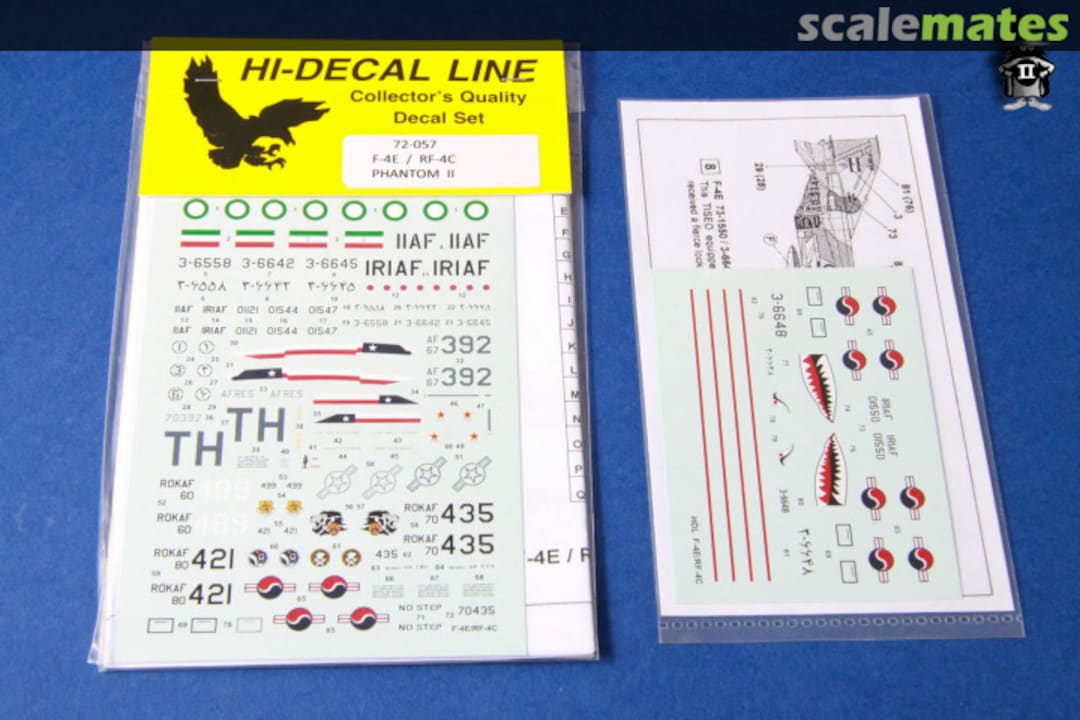 Contents F-4E / RF-4C Phantom II 72-057 Hi-Decal Line