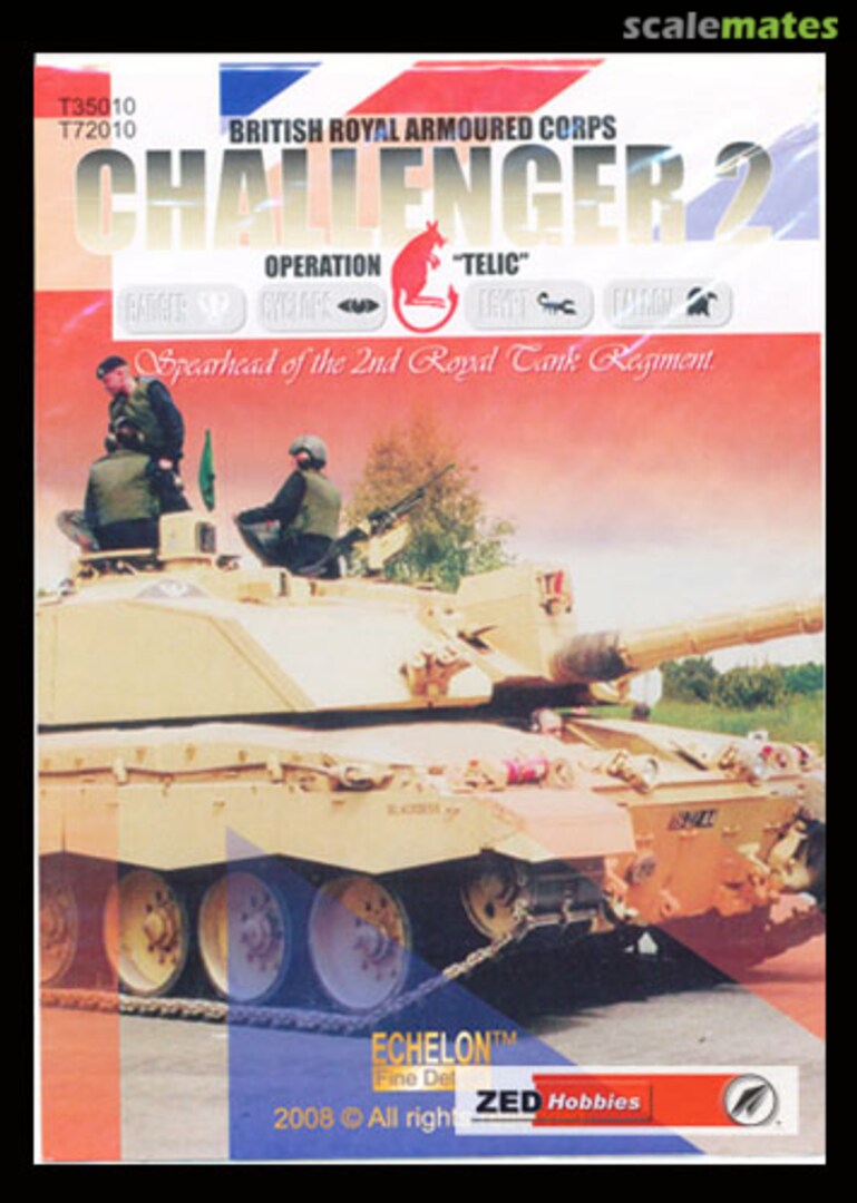 Boxart British Challenger 2s in Op Telic (2nd RTR) T35010 Echelon Fine Details