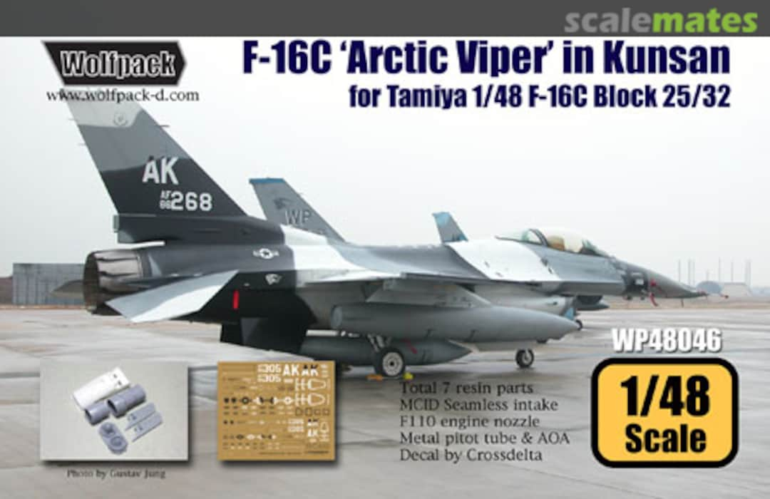 Boxart F-16C Block 30 'Arctic Viper' in Kunsan Set WP48046 Wolfpack