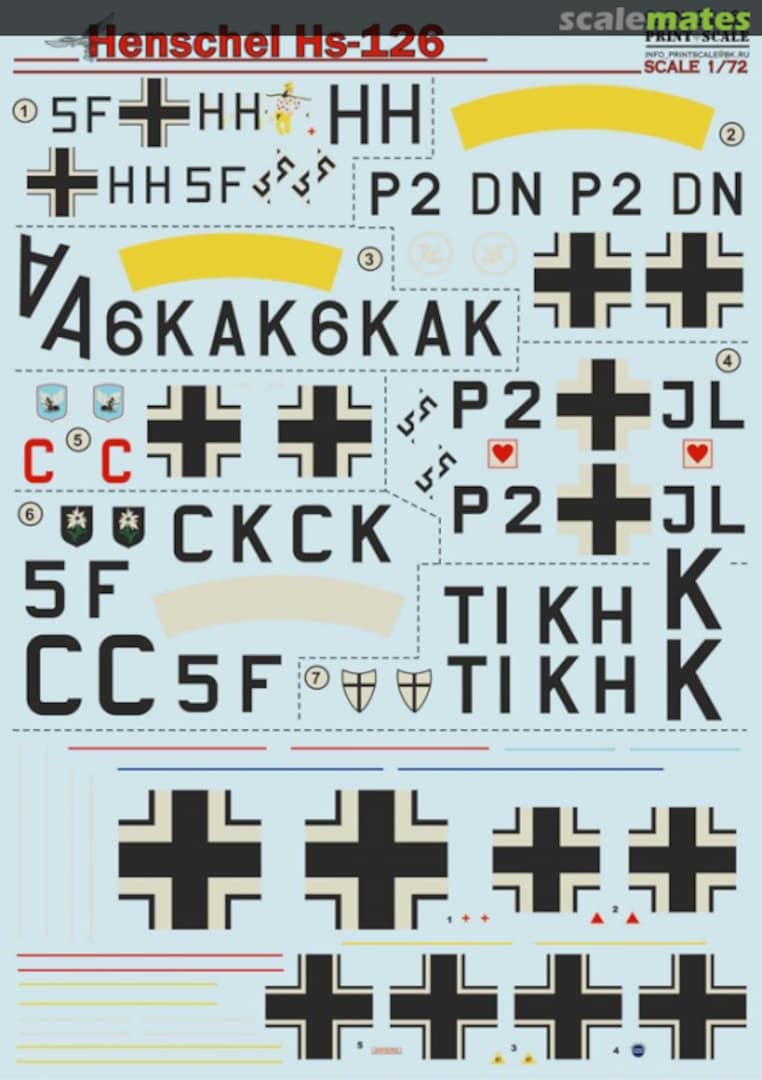 Boxart Henschel Hs 126 72-164 Print Scale