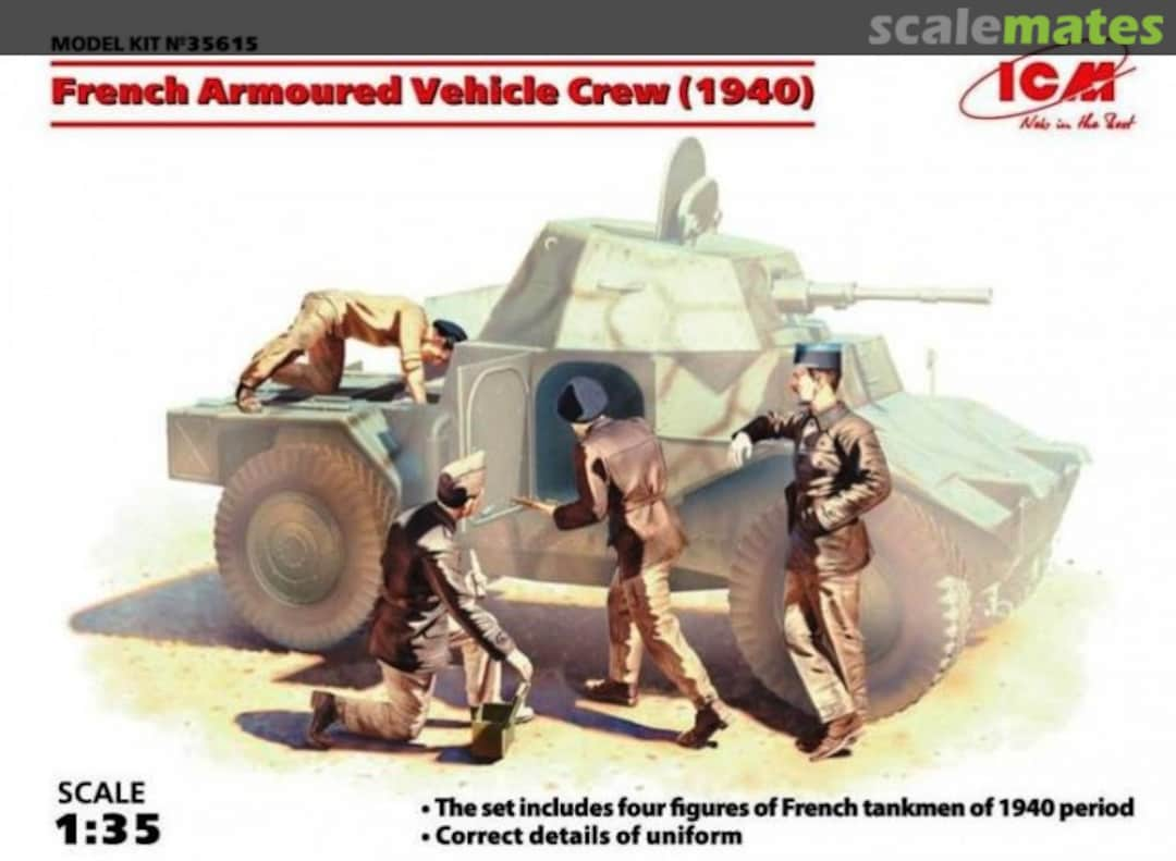 Boxart Armoured Vehicle Crew 35615 ICM