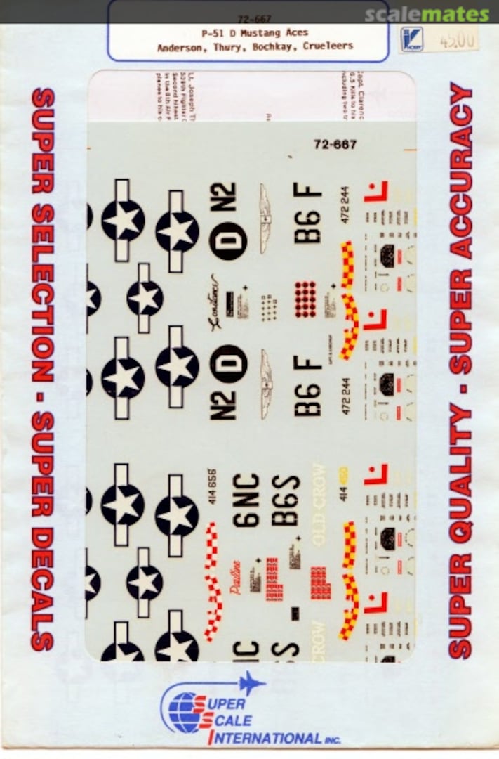 Boxart P-51 D Mustang Aces 72-667 SuperScale International