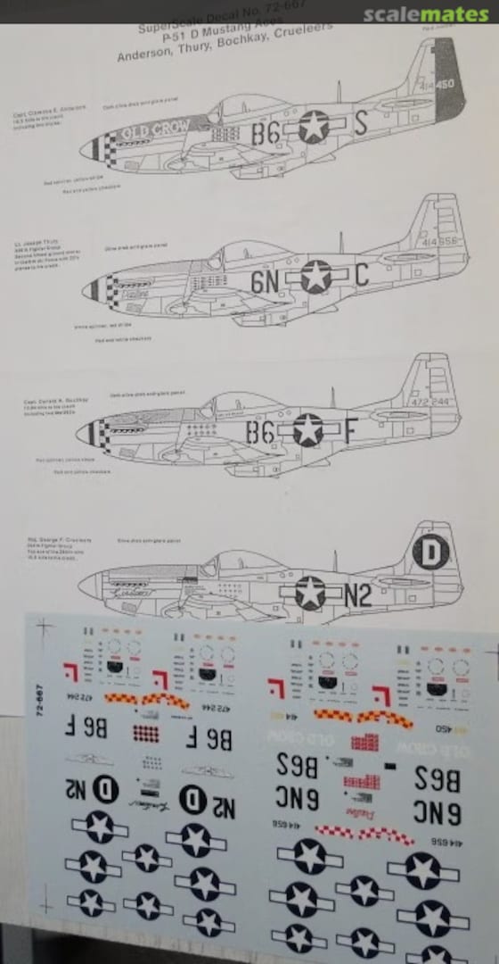 Contents P-51 D Mustang Aces 72-667 SuperScale International