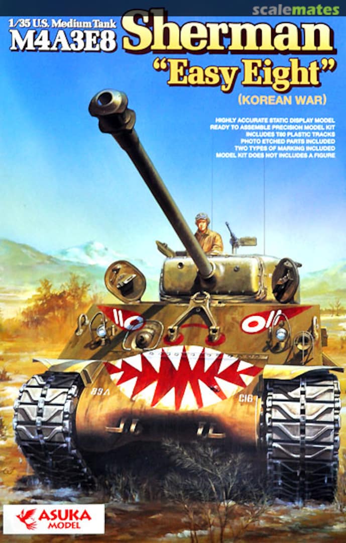 Boxart M4A3E8 Sherman "Easy Eight" (Korean War) 35-041 ASUKA Model