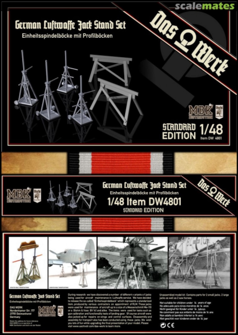 Boxart German Luftwaffe Jack Stand Set DW4801 Das Werk