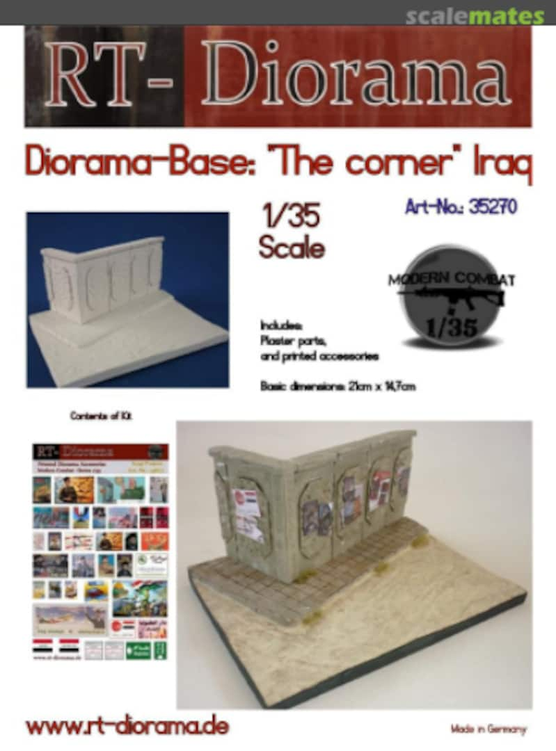 Boxart Diorama-Base: 'The corner' (Iraq) 35270K RT-Diorama