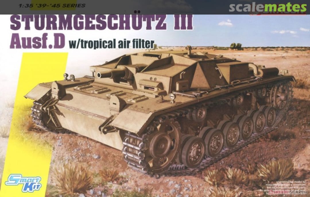 Boxart StuG.III Ausf.D w/Tropical Air Filter 6905 Dragon