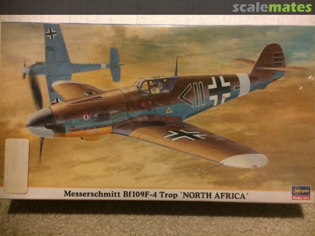 Boxart Messerschmitt Bf109F-4 Trop `North Africa´ 09459 Hasegawa