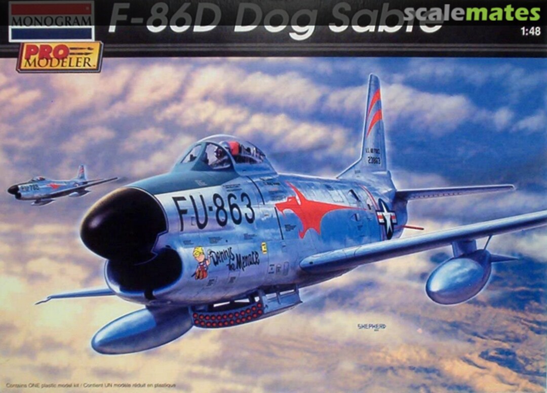 Boxart F-86D Dog Sabre 85-5960 Monogram - Pro Modeler