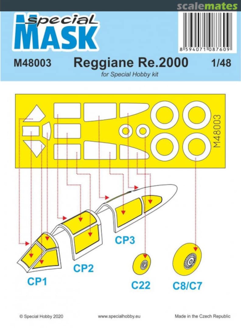 Boxart Reggiane Re.2000 M48003 Special Mask