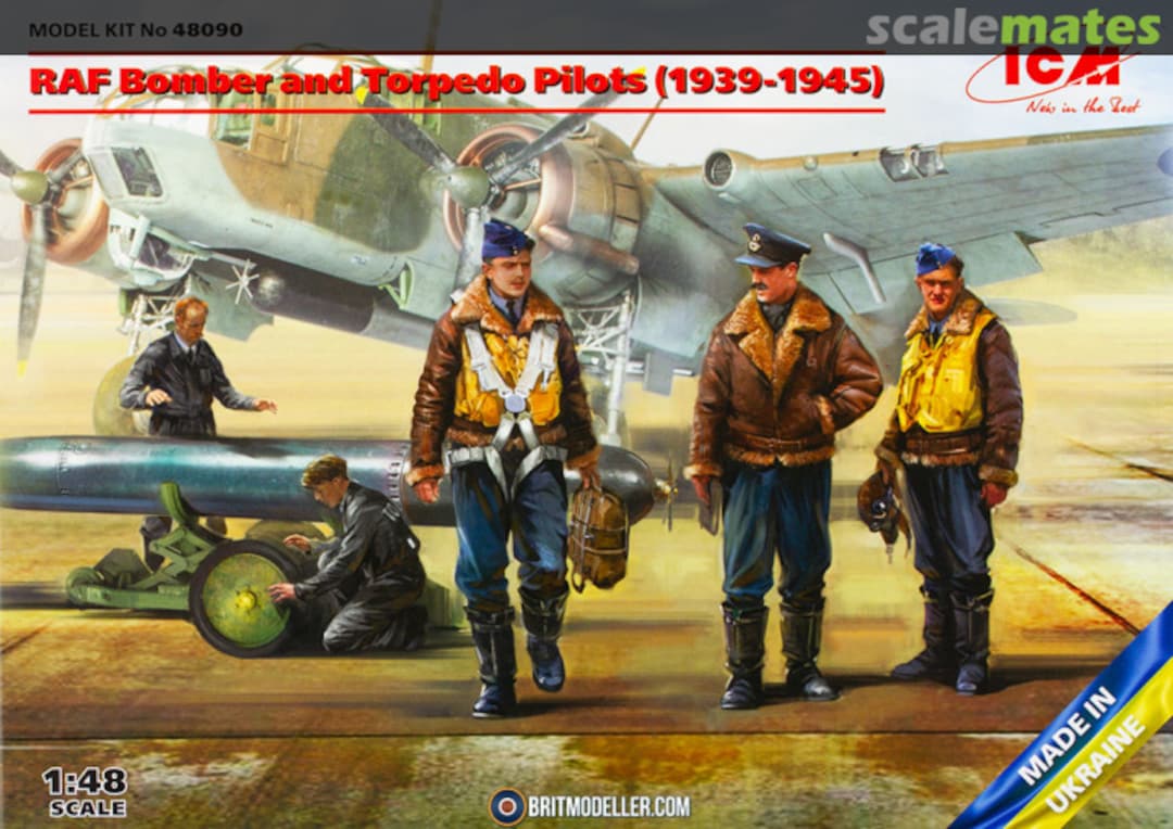 Boxart RAF bomber and Torpedo Pilots 48090 ICM