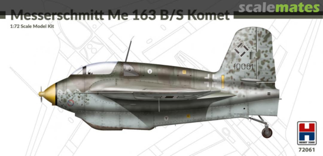 Boxart Messerschmitt Me 163 B/S Komet 72061 Hobby 2000