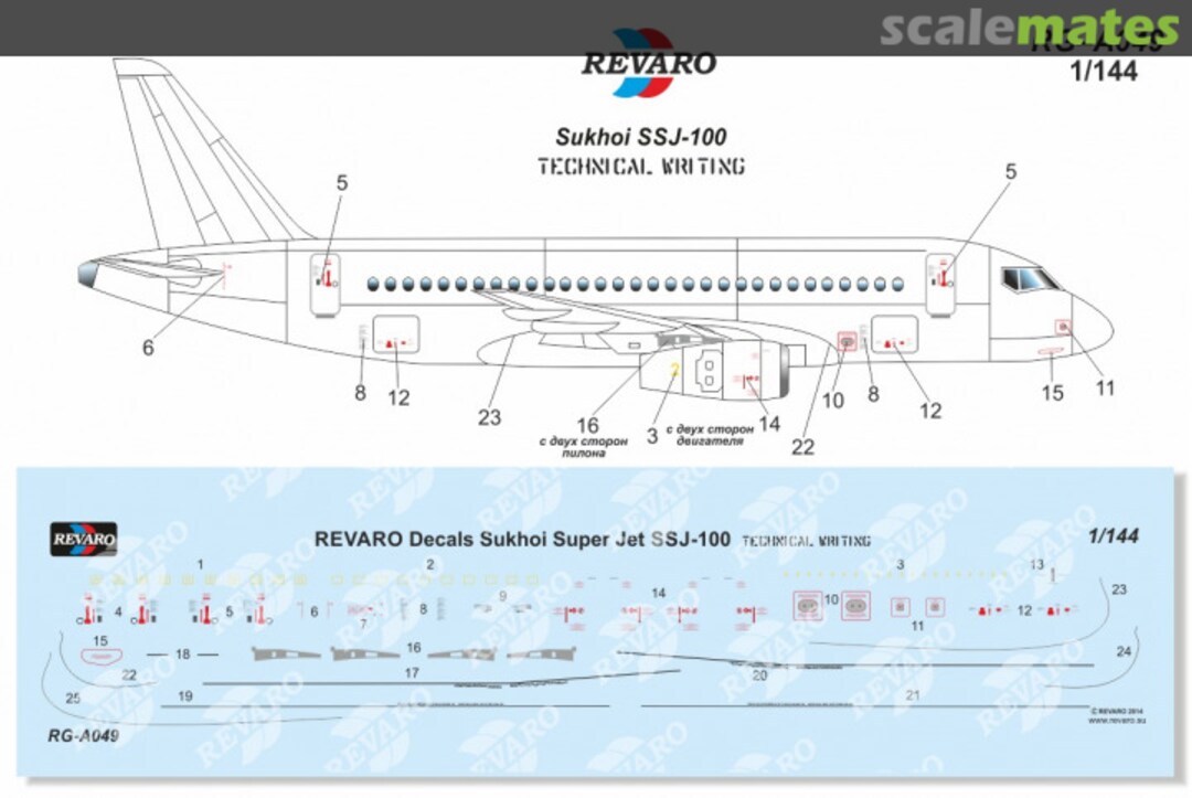 Boxart Sukhoi SuperJet 100 Technical Writing RG-A049 Revaro