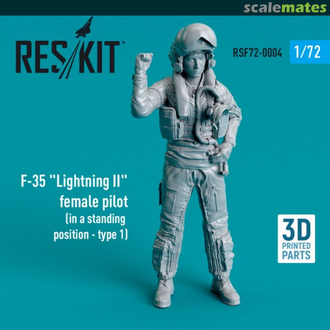 Boxart F-35 Lightning II female pilot RSF72-0004 ResKit