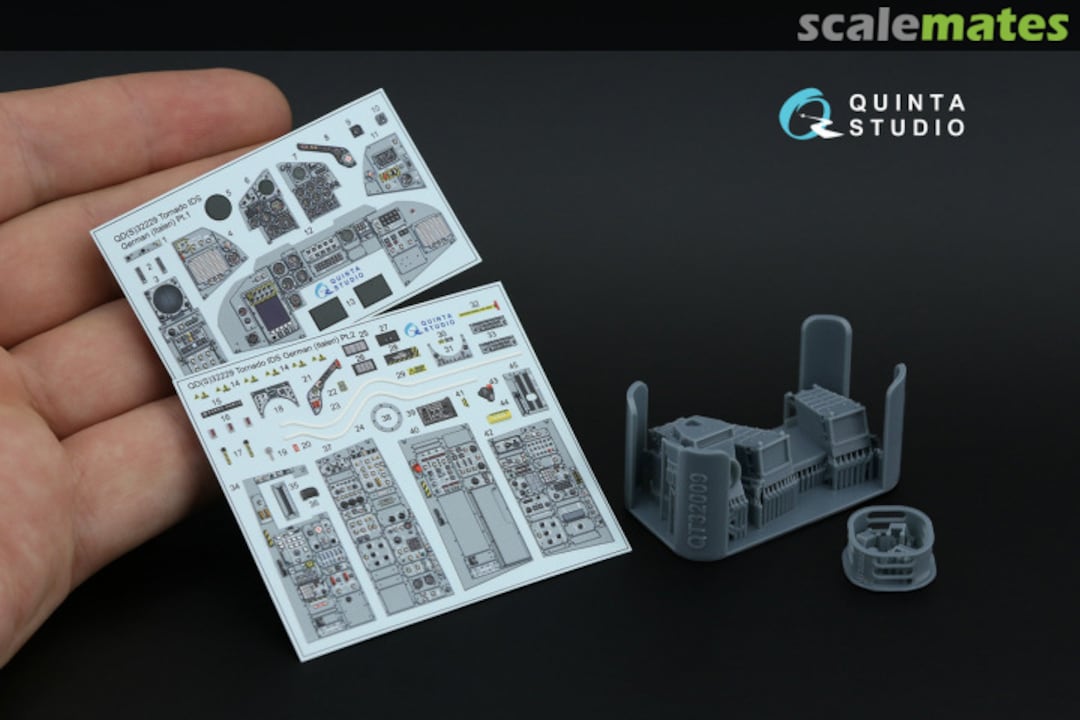 Contents Tornado IDS German ver. interior 3D decals (with 3D-printed resin parts) (small version) QDS+32229 Quinta Studio