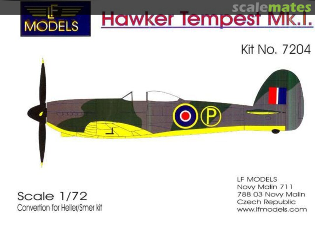 Boxart Hawker Tempest Mk.I 7204 LF Models