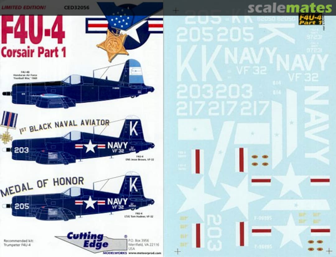 Boxart F4U-4 Corsair Part 1 CED32056 Cutting Edge Modelworks