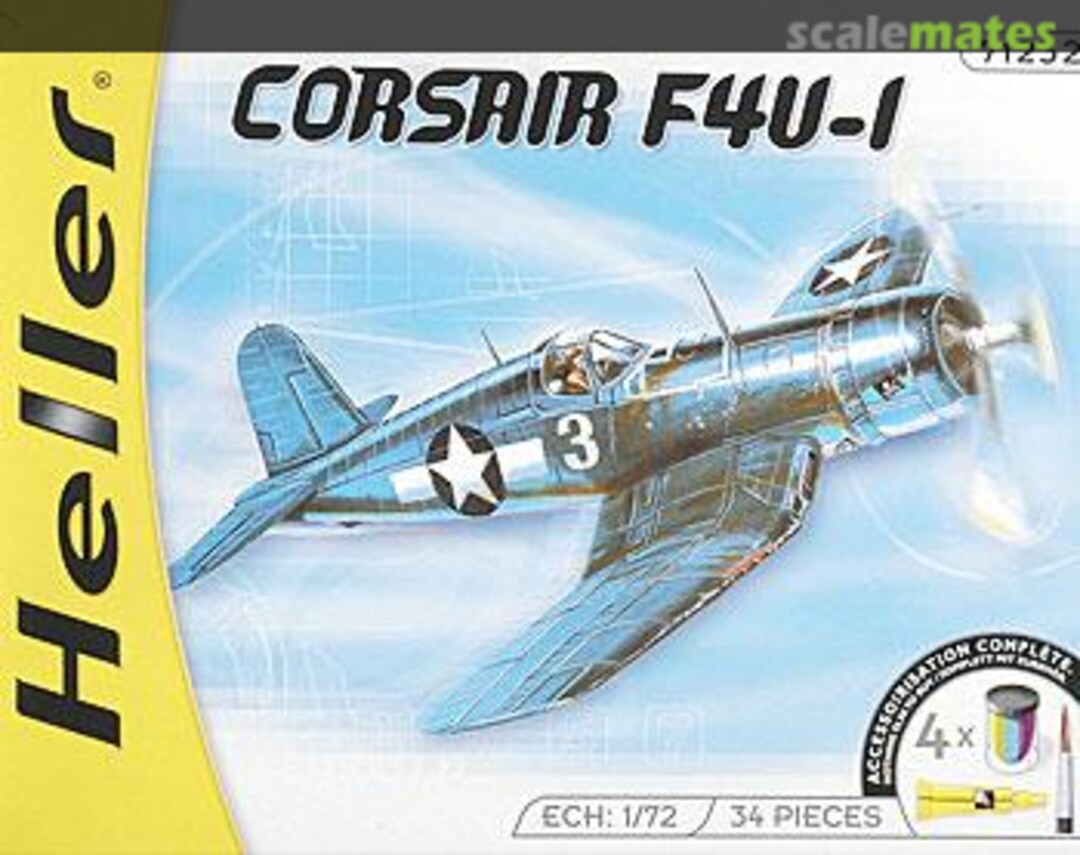 Boxart Corsair F4U-1 71232 Heller