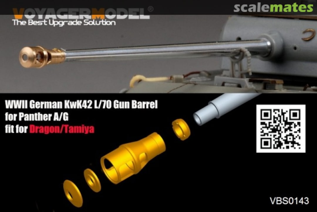 Boxart German KwK42 L/70 Gun Barrel for Panther A/G (GP) VBS0143 Voyager Model