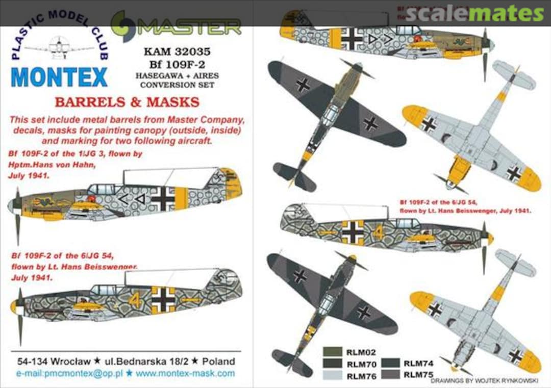 Boxart Bf 109F-2 KAM32035 Montex